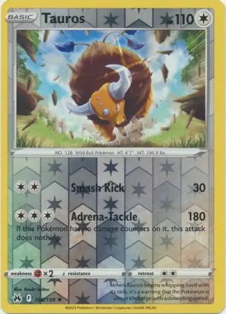 Crown Zenith Tauros #106/159 reverse holo